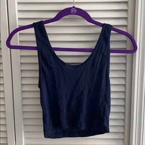 Navy Blue Forever 21 Crop Top